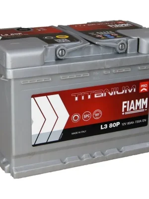 Autobaterie Fiamm Titanium PRO 12V 80Ah 730A L3 80P Zlevněný