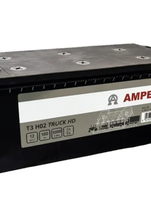 Autobaterie AMPERA T3 HD 12V, 180Ah, 1000A, T3 H02 Víkendová Akce
