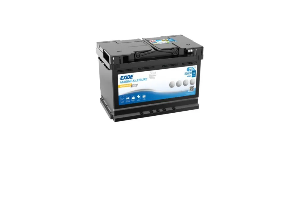 Exide 12V/70Ah Equipment AGM EQ-600 Víkendová Akce