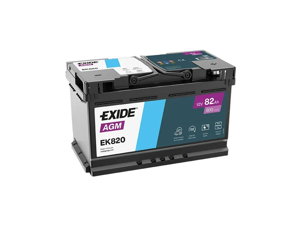 Víkendová Akce Autobaterie Exide Start-Stop AGM 12V 82Ah 800A EK820