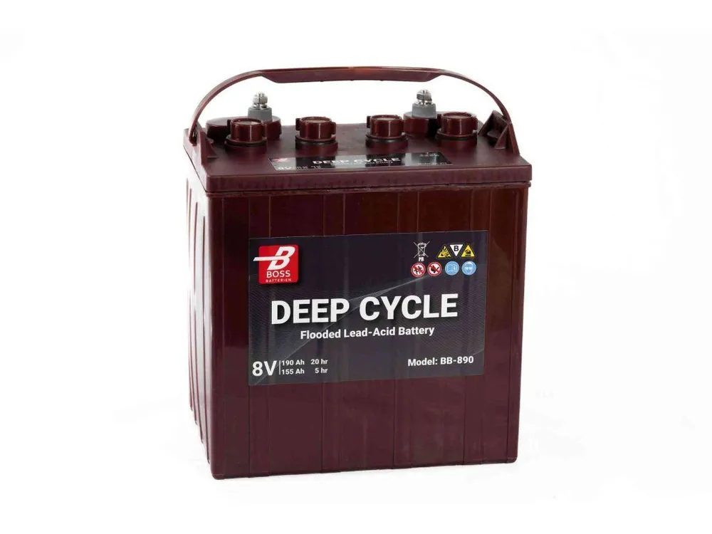 Trakční baterie Boss Deep cycle8V 190Ah BB-890 Cenově Výhodný