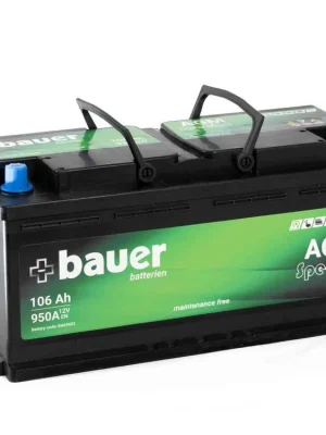Nejprodávanější Autobaterie Bauer AGM 12V 106Ah 950A BA 60602