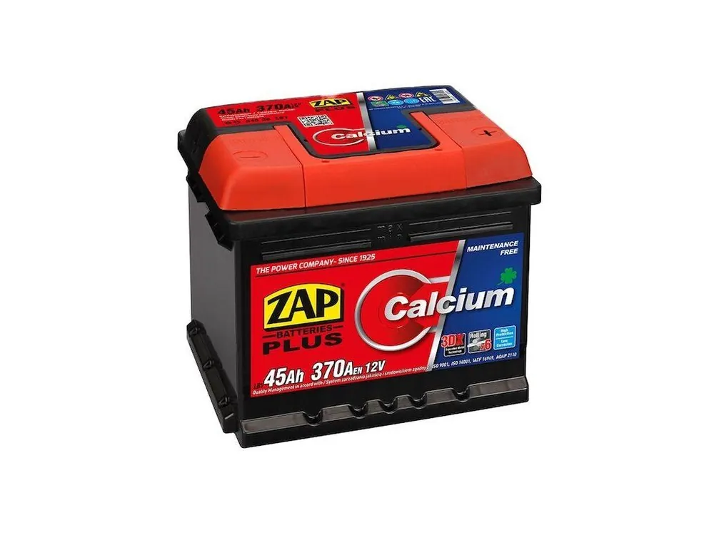 Odeslání Ihned Autobaterie ZAP Plus 12V 45Ah 370A 54558