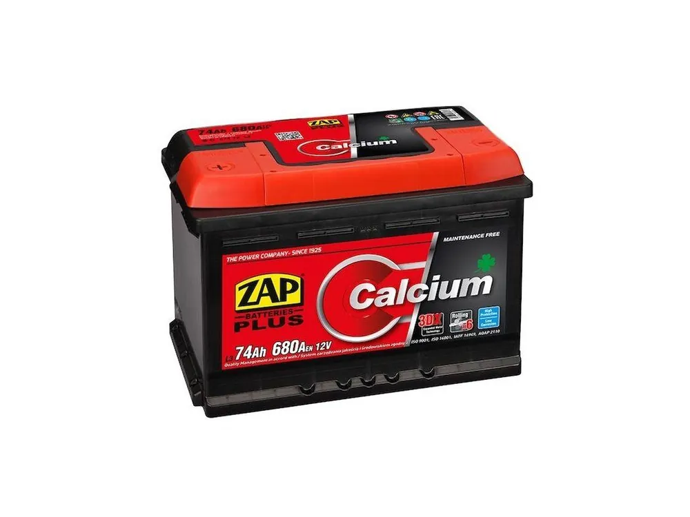 Akční Cena Autobaterie ZAP plus 12V 74Ah 680A 57412