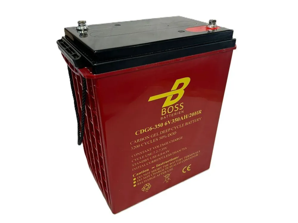 Nová Kolekce Trakční baterie Boss Deep cycle Carbo GEL6V 350Ah CDG6-350
