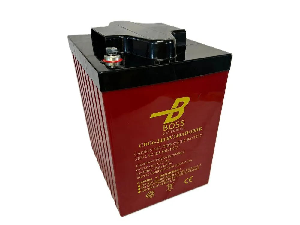Výhodná Nabídka Trakční baterie Boss Deep cycleCarbon GEL 6V 240Ah CDG6-240
