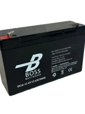 Baterie Boss DEEP Cycle Gel 6V 12Ah DG6-12 Rychlé Dodání