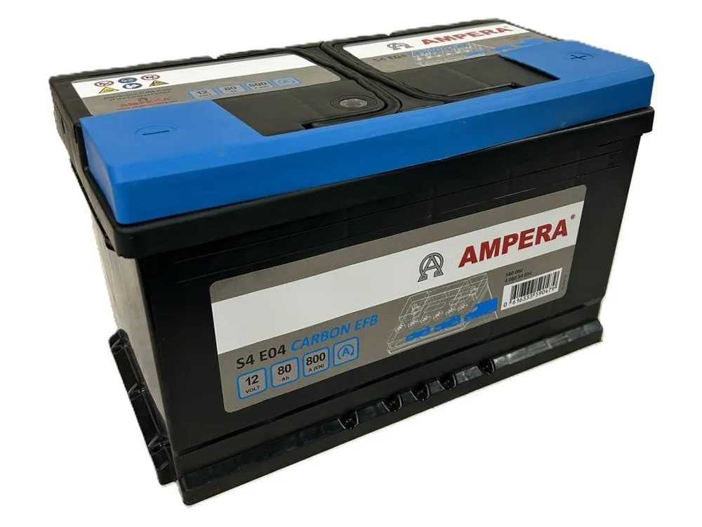 Sezónní Sleva Autobaterie Ampera Carbon EFB 12V 80Ah 800A S4E04