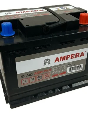 Cenový Hit Autobaterie Ampera AGM 12V 62Ah 680A S5A01