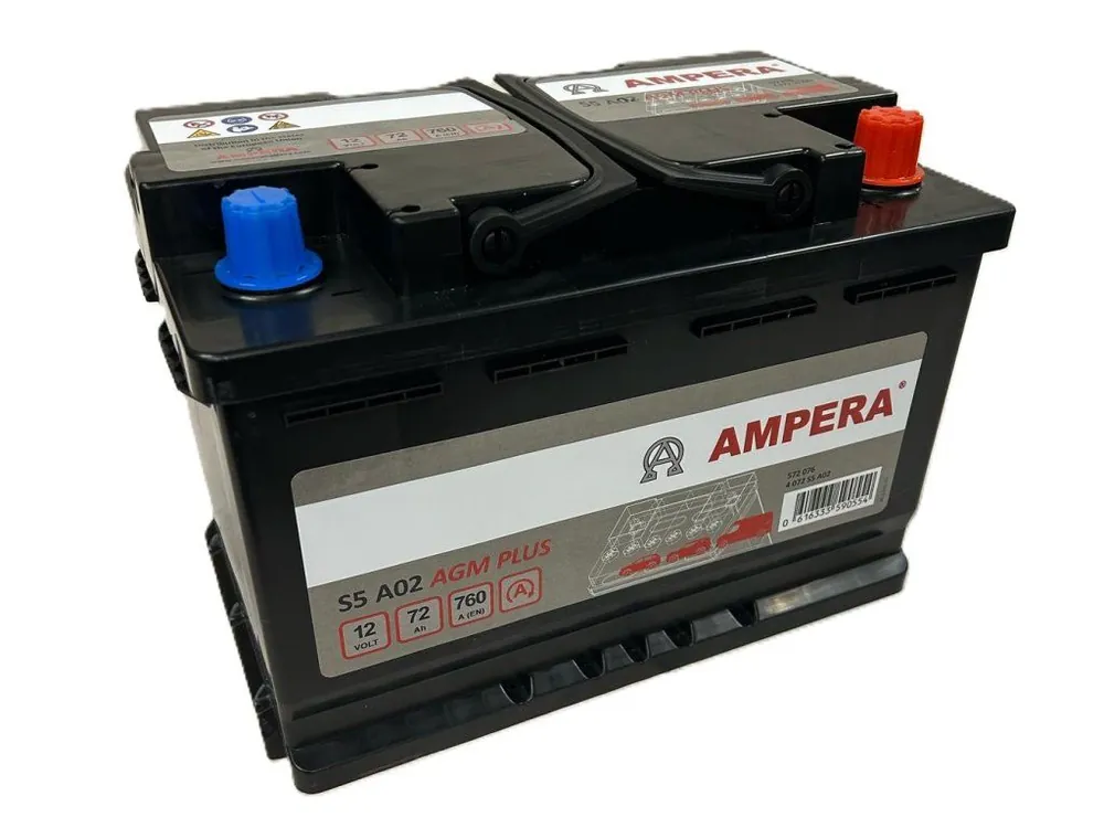 Sleva Autobaterie Ampera AGM 12V 72Ah 760A S5A02