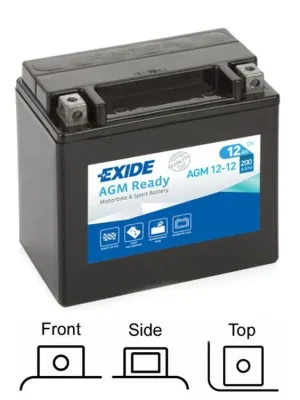 Exide 12V12Ah Factory Sealed ( AGM12-12 ) Akční Nabídka