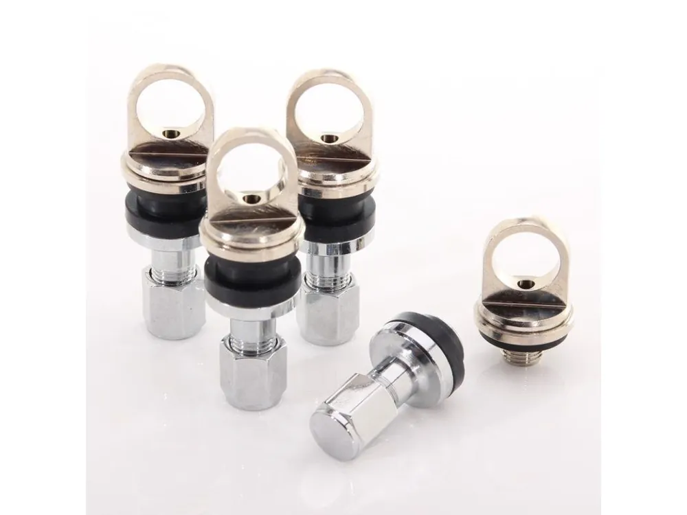 Zlevněný Sada ventilků s držákem TPMS Japan Racing JR v1 - SILVER