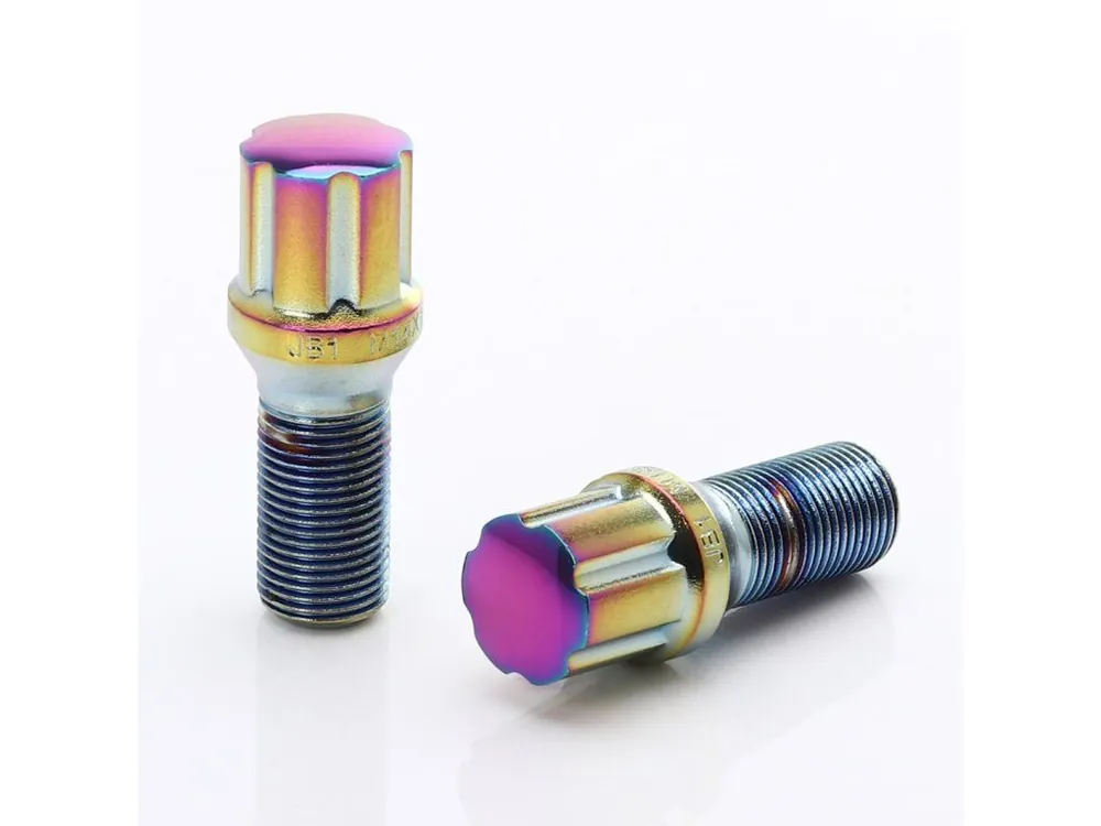 Sada kolových šroubů Japan Racing JB1 M12x1,5x28mm neochrome Cenově Výhodný