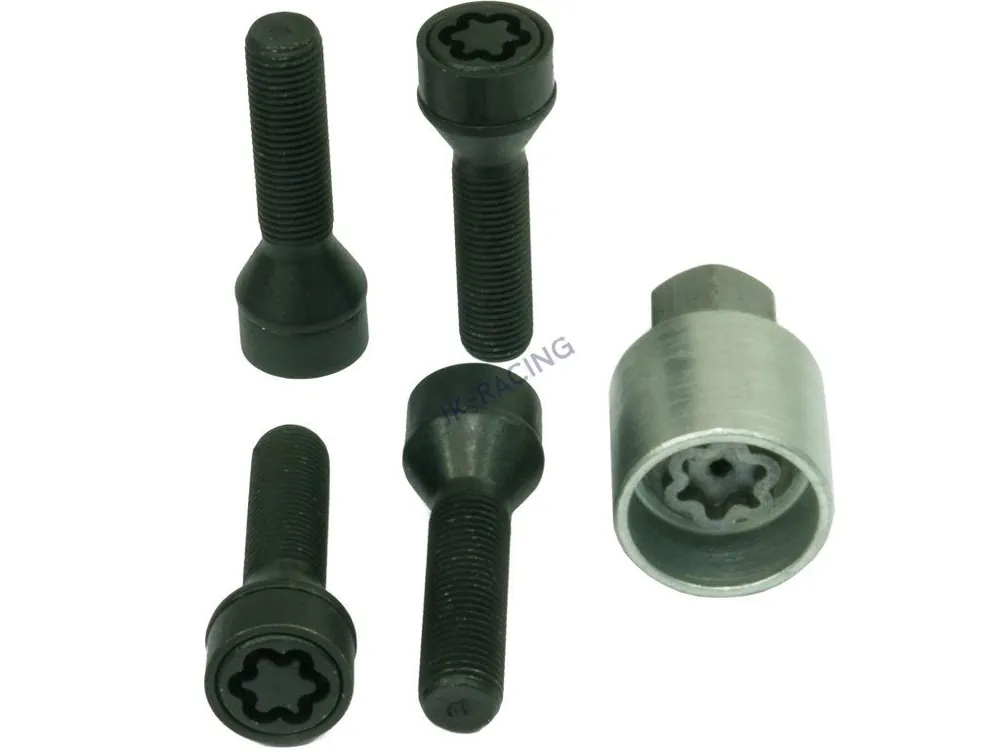 Bezpečnostní šrouby Sicustar M14x1,5x50 kužel, klíč 17, černé Must-Have