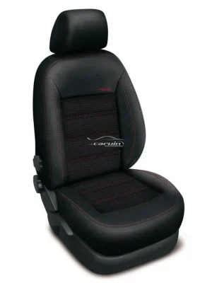 Zlevněný Autopotahy HYUNDAI TUCSON IV, od r. 2021, AUTHENTIC DOBLO, žakar červený