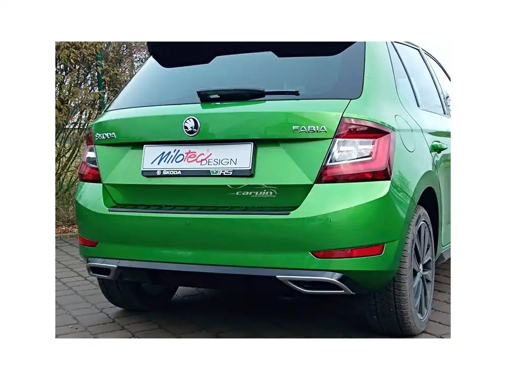 Ihned K Objednání Dummy - koncovky výfuku Škoda Fabia III Facelift, Monte Carlo 2018- Alu Brush | Milotec
