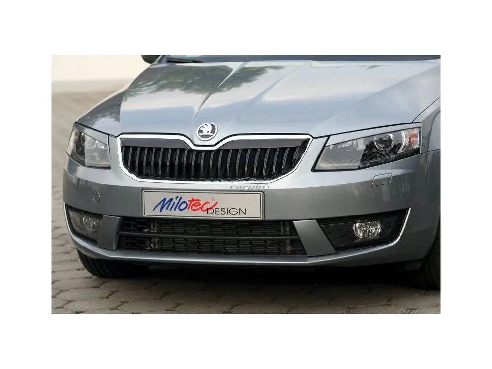 Díly předního nárazníku Škoda Octavia III 2013-2017 černý lesklý | Milotec Zlevněný