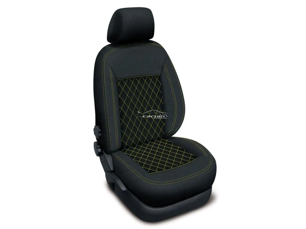 Super Cena Autopotahy Volkswagen CADDY V, 5 míst, od r. 2021, AUTHENTIC CARO, žluté