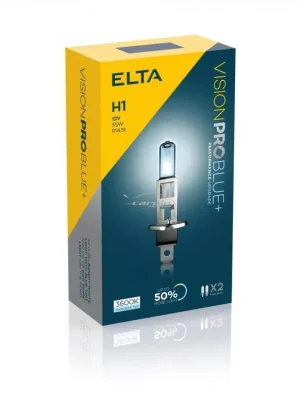 Autožárovka H1 55W 12V VisionPROBlue +50%, v sadě 2ks | ELTA Akce