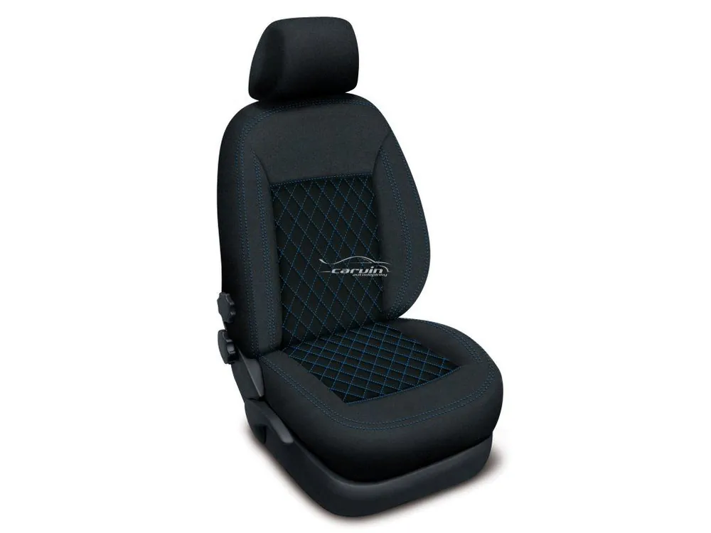 Zlevněný Autopotahy ŠKODA YETI, od r. 2009, AUTHENTIC CARO modré