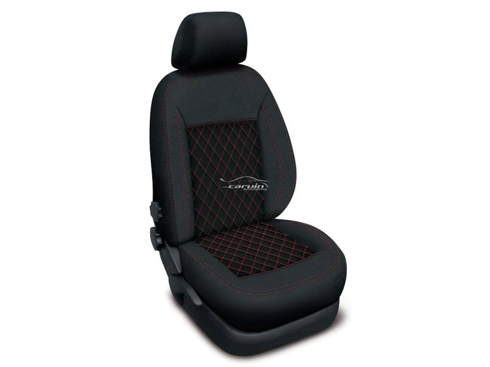 Víkendová Akce Autopotahy BMW 3 E-91 KOMBI, od r. 2004-2012, AUTHENTIC CARO červené