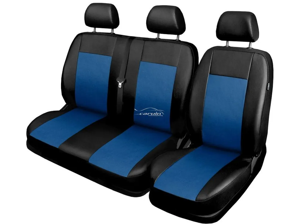 Autopotahy pro BUS, DODÁVKU, 3 místa 1+2, ekokůže COMFORT modré Ověřený