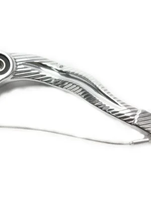 Brzdový pedál MOTION STUFF 83P-0841002 silver body, black steel fixed tip Pevný hrot z oceli Originální