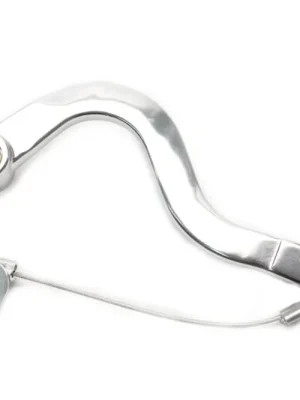 Brzdový pedál MOTION STUFF 83P-0861002 silver body, black steel fixed tip Pevný hrot z oceli Akční Nabídka