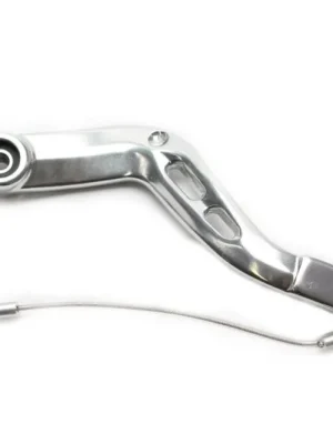 Brzdový pedál MOTION STUFF 83P-0901002 silver body, black steel fixed tip Pevný hrot z oceli Finální Výprodej