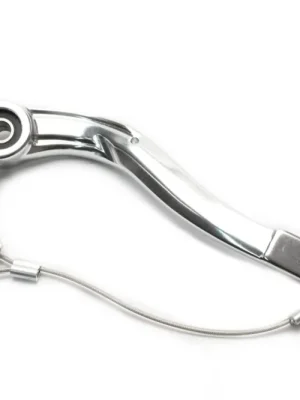 Brzdový pedál MOTION STUFF 83P-0930102 silver body, black steel fixed tip Pevný hrot z oceli Sleva