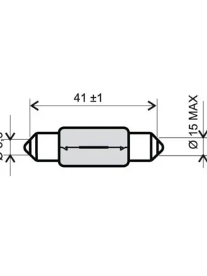 Pouze Dnes Žárovka FLOSSER 246510136 6v 18W T15x44