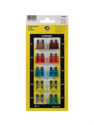 Sada pojistek FLOSSER 246151001 standard (10 kusů) Rychlé Dodání