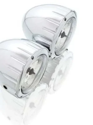 Bezpečná Platba Světlo CUSTOMACCES TWIN FD0002J nerez 90MM DE DIAM.3 1/2"