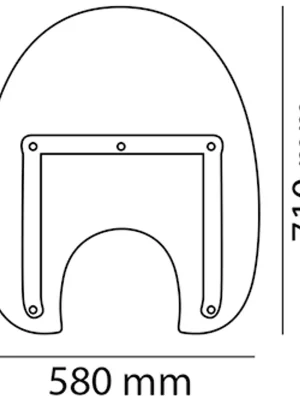 Plexi štít CUSTOMACCES AMERICA III CA0031W průhledný Hit Sezóny