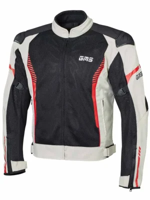 Bunda GMS SAMU MESH ZG51005 béžovo-červeno-černý XL Oblíbený