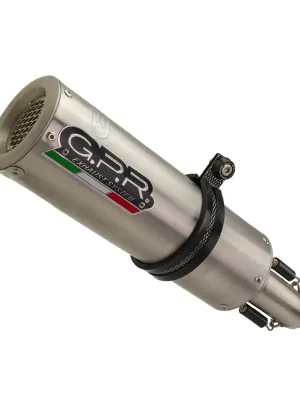 Akční Cena Koncovka výfuku Slip-on GPR M3 E4.KT.96.M3.INOX Broušená nerezová ocel zahrnuje spojovací svod a odnímatelný dB killer